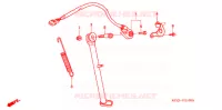 BEQUILLE LATERALE pour Honda XR 250 BAJA de 2002