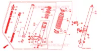 FOURCHE pour Honda XR 250 L de 1992