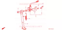 BEQUILLE pour Honda XR 250 L de 1993