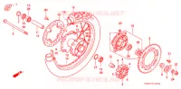 ROUE ARRIERE pour Honda XR 250 L de 1996