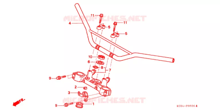 GUIDON Honda MOTO 250 XR 2001  XR250R1