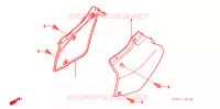COUVERCLES LATERAUX pour Honda XR 250 R de 2004