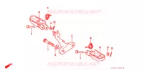REPOSE PIED pour Honda XR 250 R de 2004