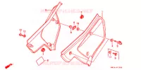 COUVERCLES LATERAUX pour Honda XR 250 R de 1988