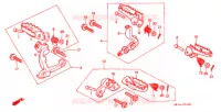 REPOSE PIED pour Honda XR 250 R de 1988