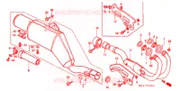 SILENCIEUX D'ECHAPPEMENT ('84 '89) pour Honda XR 250 R de 1988