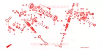 ARBRE A CAMES pour Honda XR 250 R de 1991