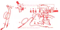COMMODOS   POIGNEES pour Honda XR 250 R de 1991