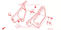 COUVERCLES LATERAUX pour Honda XR 250 R de 1991