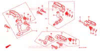 REPOSE PIED pour Honda XR 250 R de 1991