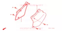 COUVERCLES LATERAUX pour Honda XR 250 R de 1998