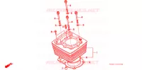 CYLINDRE pour Honda XR 250 R de 1998