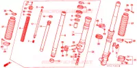 FOURCHE pour Honda XR 250 R de 1998