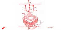 CYLINDRE pour Honda XR 250 With speed warning light de 1996