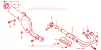 SILENCIEUX D'ECHAPPEMENT pour Honda XR 250 With speed warning light de 1996