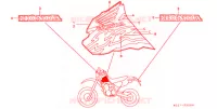 T (5) pour Honda XR 250 Without speed warning light de 1997