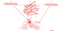T (6) pour Honda XR 250 With speed warning light de 1999