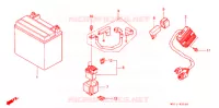 BATTERIE pour Honda AFRICA TWIN 750 TYPE 2 de 1998