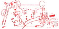 LEVIER DE GUIDON   CABLE   COMMODO pour Honda AFRICA TWIN 750 TYPE 2 de 1998