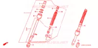 AMORTISSEUR AVANT pour Honda Z 50 R de 1997