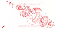 ROUE AVANT pour Honda Z 50 R de 1997