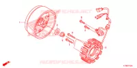 ALTERNATEUR pour Honda WAVE 110 ALPHA, front drum, spoked wheels de 2018