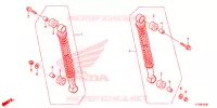 AMORTISSEUR ARRIERE pour Honda WAVE 110 ALPHA, front drum, spoked wheels de 2018