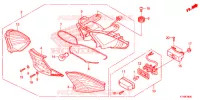 FEU ARRIERE pour Honda WAVE 110 ALPHA, front drum, spoked wheels de 2018