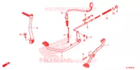PEDALE pour Honda WAVE 110 ALPHA, front drum, spoked wheels de 2018