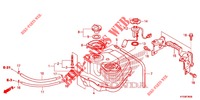RESERVOIR A CARBURANT pour Honda FIZI 125 de 2012