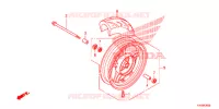 ROUE AVANT pour Honda FIZI 125 de 2012