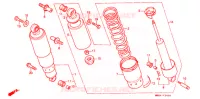 AMORTISSEUR ARRIERE pour Honda VT 1100 SHADOW de 1989