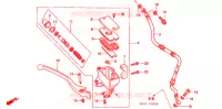 MAITRE CYLINDRE DE FREIN AVANT pour Honda VT 1100 SHADOW SPIRIT de 1998