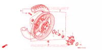 ROUE ARRIERE pour Honda VT 1100 SHADOW de 1988