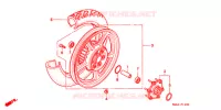 ROUE ARRIERE pour Honda VT 1100 SHADOW SPIRIT de 1998
