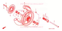 ROUE AVANT pour Honda VT 1100 SHADOW SPIRIT de 1997