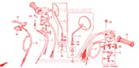 LEVIER DE GUIDON   CABLE   COMMODO (C50B1/D1/ST1/S1) pour Honda SUPER CUB 50 DELUXE de 1999