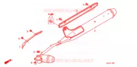SILENCIEUX D'ECHAPPEMENT (C508) pour Honda SUPER CUB 50 CUSTOM de 2008