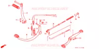 PEDALE   KICK pour Honda SUPER CUB 50 DELUXE de 1995