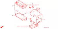 BATTERIE pour Honda SUPER CUB 50 CUSTOM de 1992