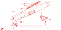 SILENCIEUX D'ECHAPPEMENT pour Honda SUPER CUB 50 CUSTOM de 1992