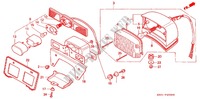 FEU ARRIERE pour Honda REBEL 250 Pull back handle de 1990