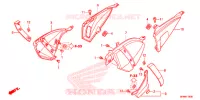 COUVERCLES LATERAUX pour Honda CB 1000 R ABS RED de 2014