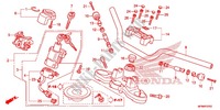 GUIDON   TE DE FOURCHE pour Honda CB 1000 R ABS RED de 2014
