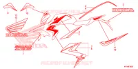 T (3) pour Honda CB 1000 R ABS RED de 2014