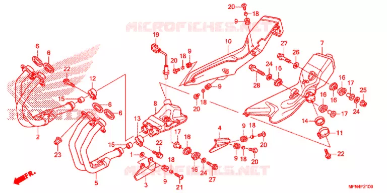 SILENCIEUX D'ECHAPPEMENT Honda MOTO 1000 CB 2012  CB1000RC