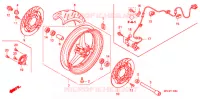 ROUE AVANT pour Honda CBR 1000 RR FIREBLADE TRICOLOUR de 2011