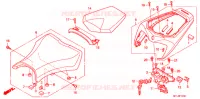 SELLE pour Honda CBR 1000 RR FIREBLADE BLACK de 2011