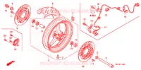 ROUE AVANT pour Honda CBR 1000 RR FIREBLADE NOIRE de 2011