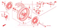 ROUE AVANT pour Honda CBR 1000 RR FIREBLADE BLACK de 2011
